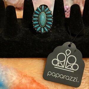 Paparazzi Teal Oval Ring